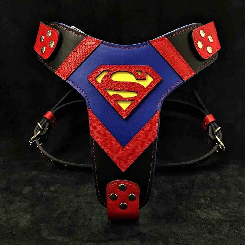 Bestia Superdog Leather Dog Harness