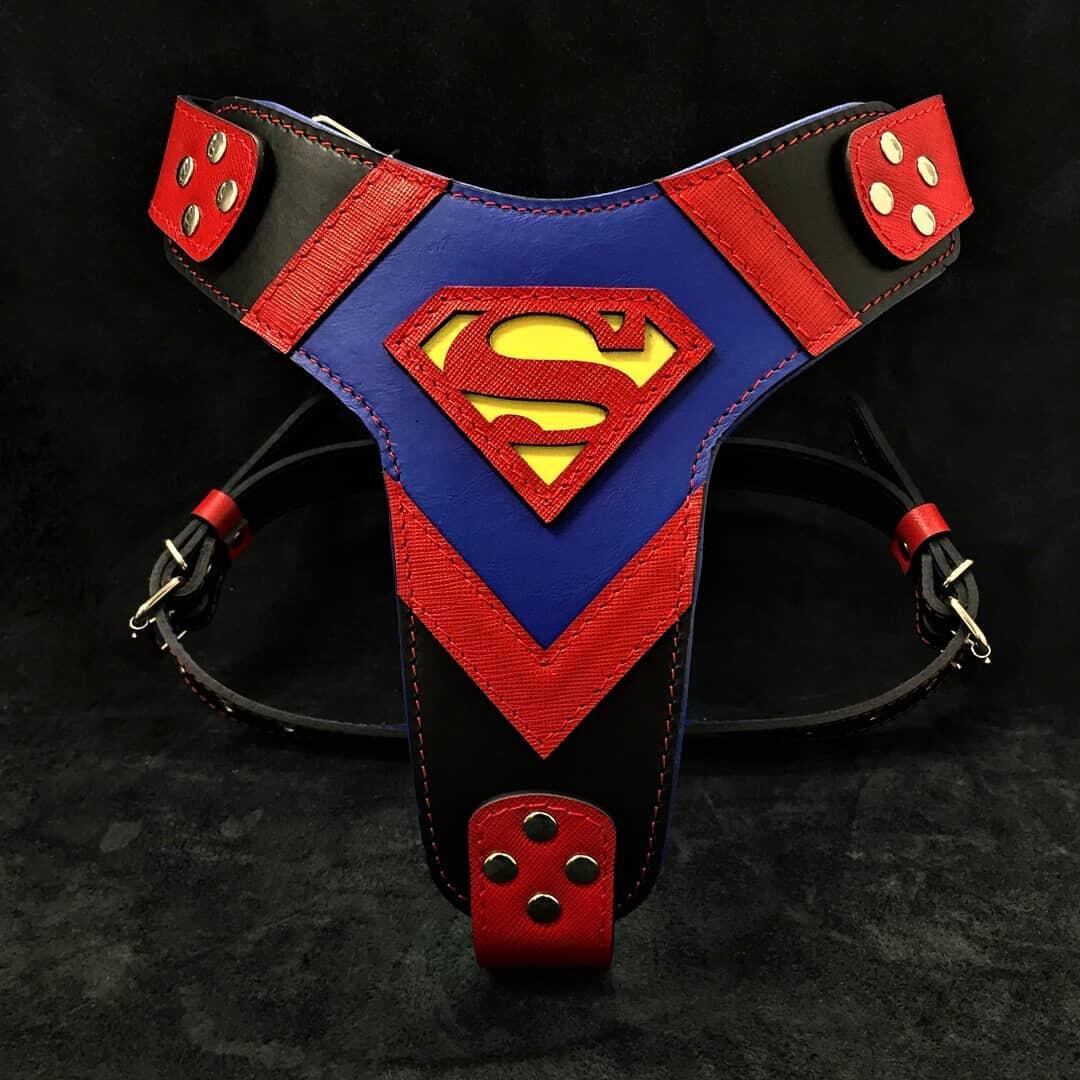 Bestia Dog Gear Superdog Harness Genuine Leather pet supplies