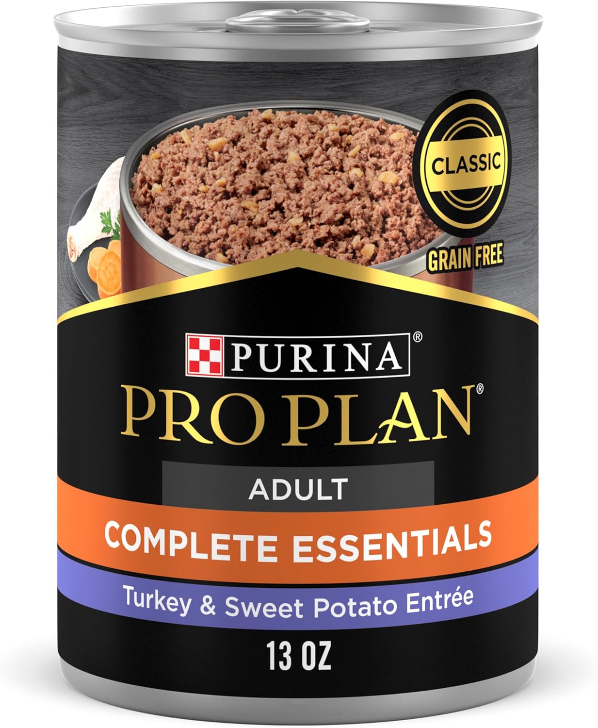 Pro Plan Complete Essentials Grain Free Entre Turkey & Sweet Potato Entre Classic Wet Dog Food (13oz)