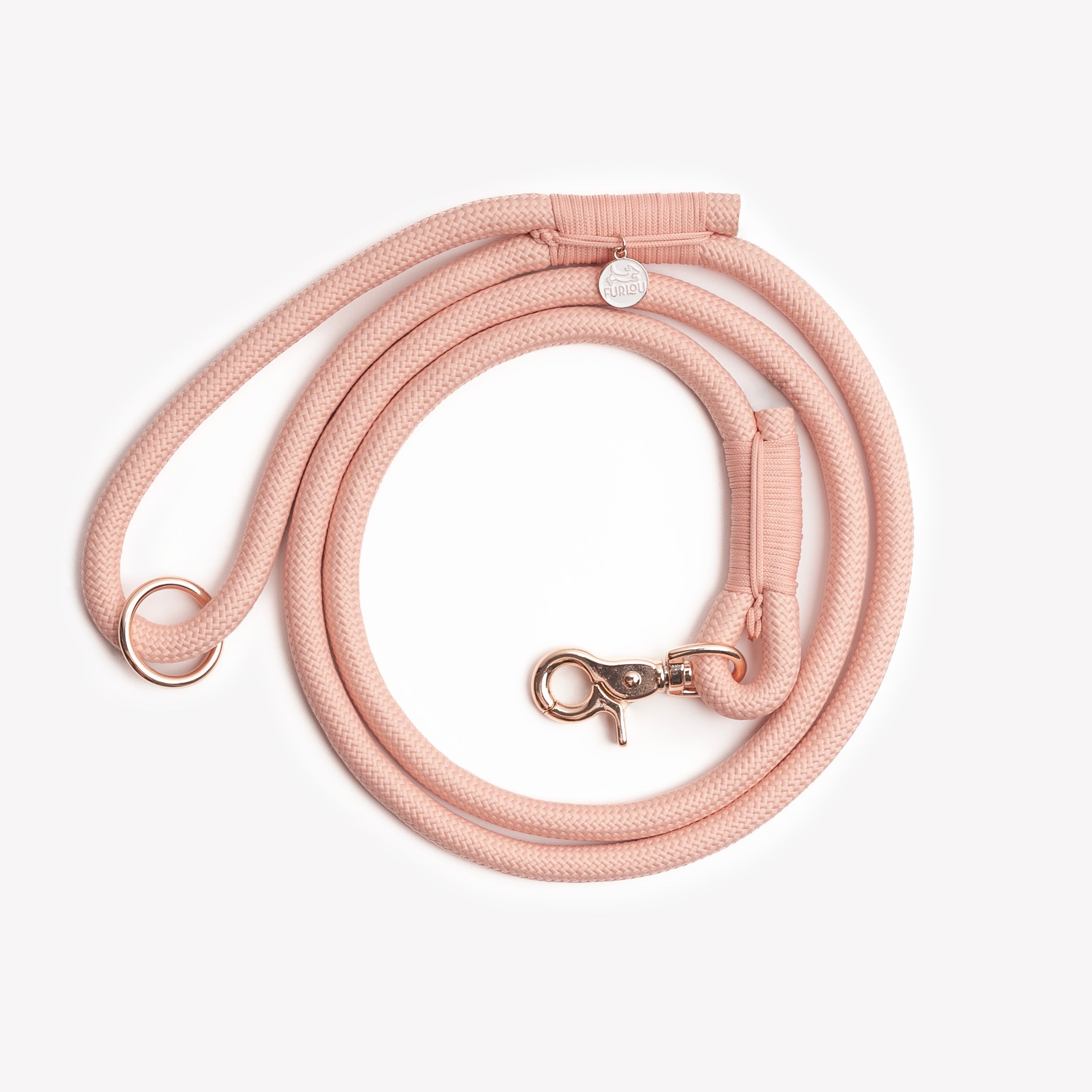 Powder Rose - Braided Rope Leash - Your everyday leash, upgraded. Fast shipping from HT Animal Supply.