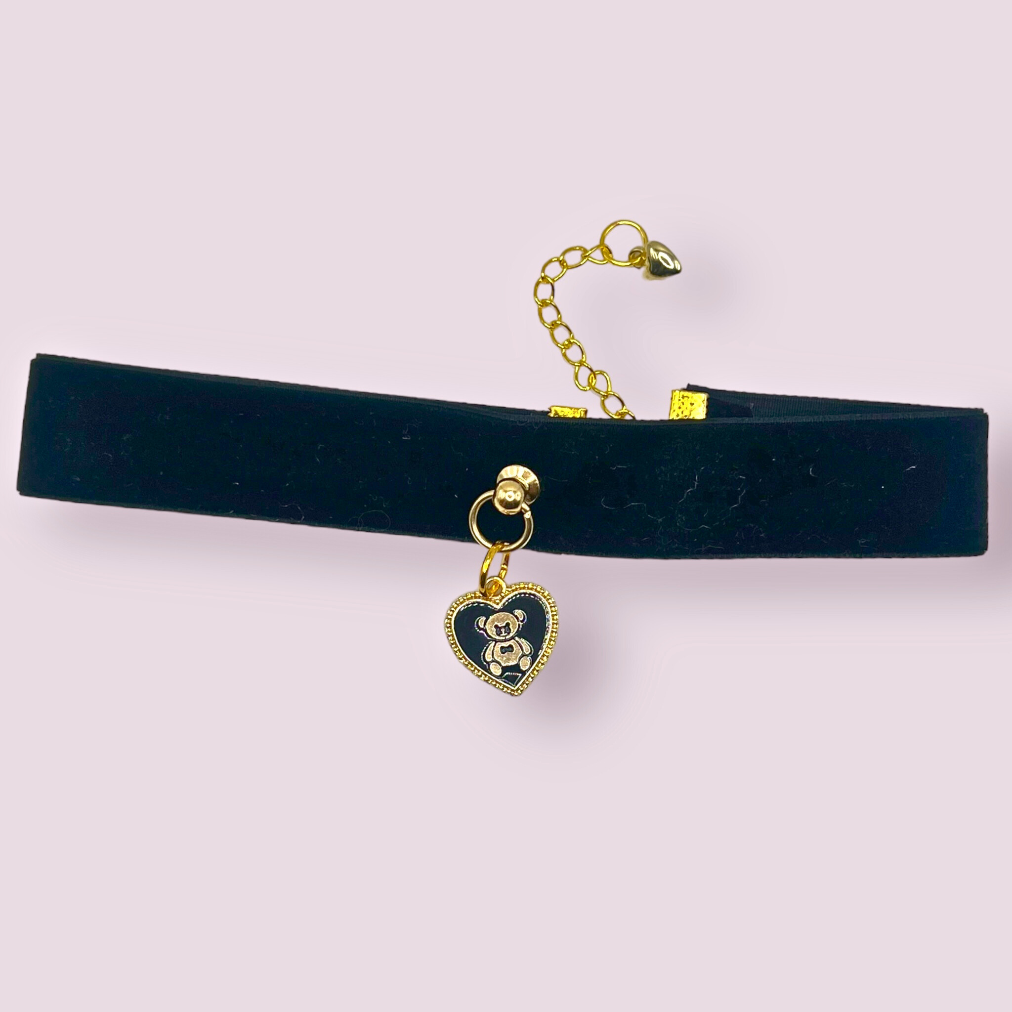 Bark 5th Ave., LLC Lux Velvet Bear Dog Necklace Velvet pet supplies