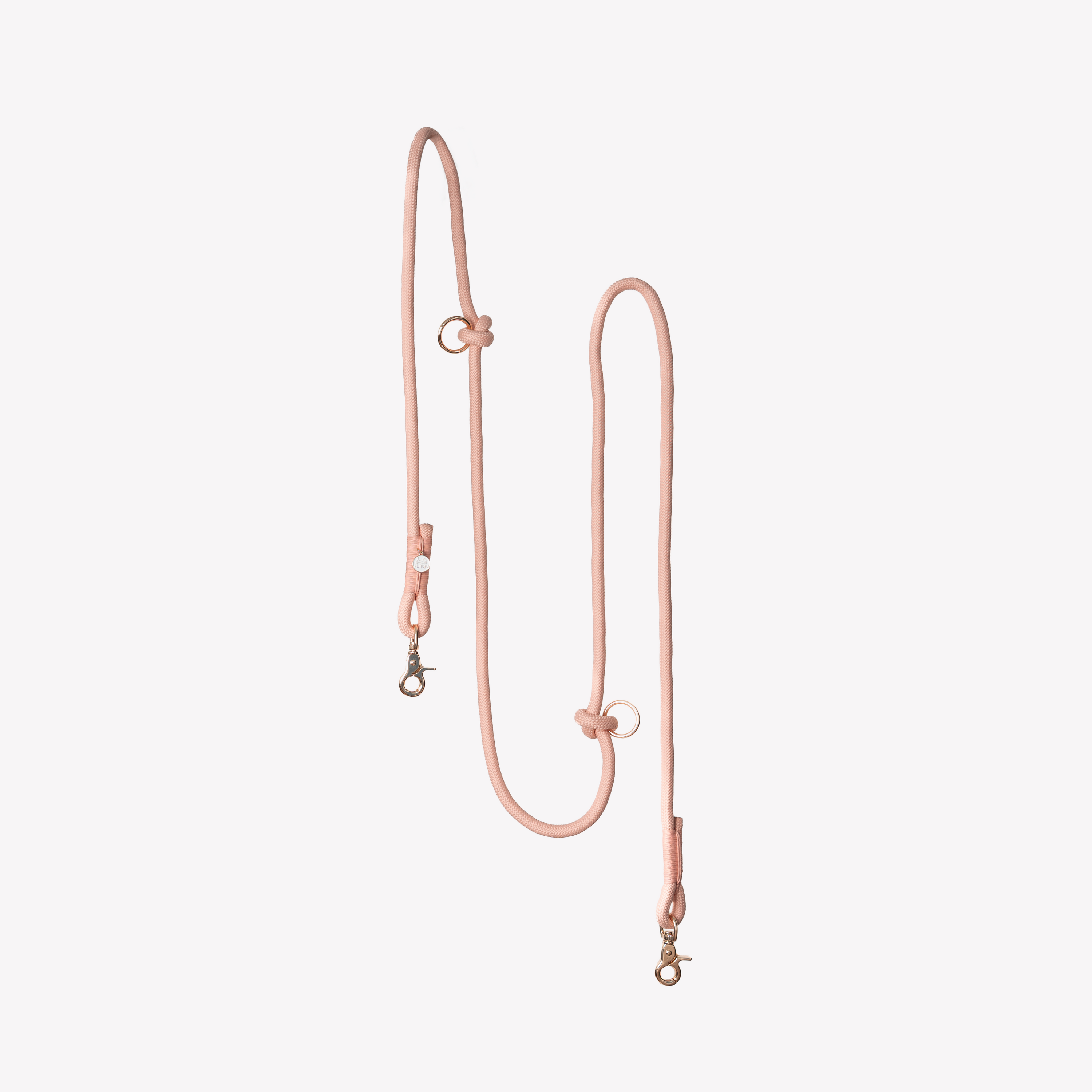 Powder Rose - Hands Free Braided Leash - Because youve got enough to carry. Fast shipping from HT Animal Supply.