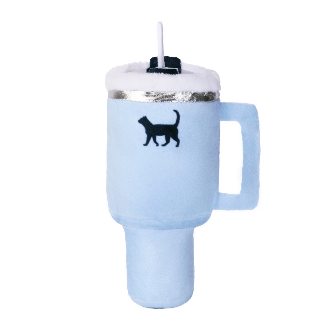 PUPROAR Kitty Cup Cat Toy - Cute Catnip and Crinkle Plush Cat Toy