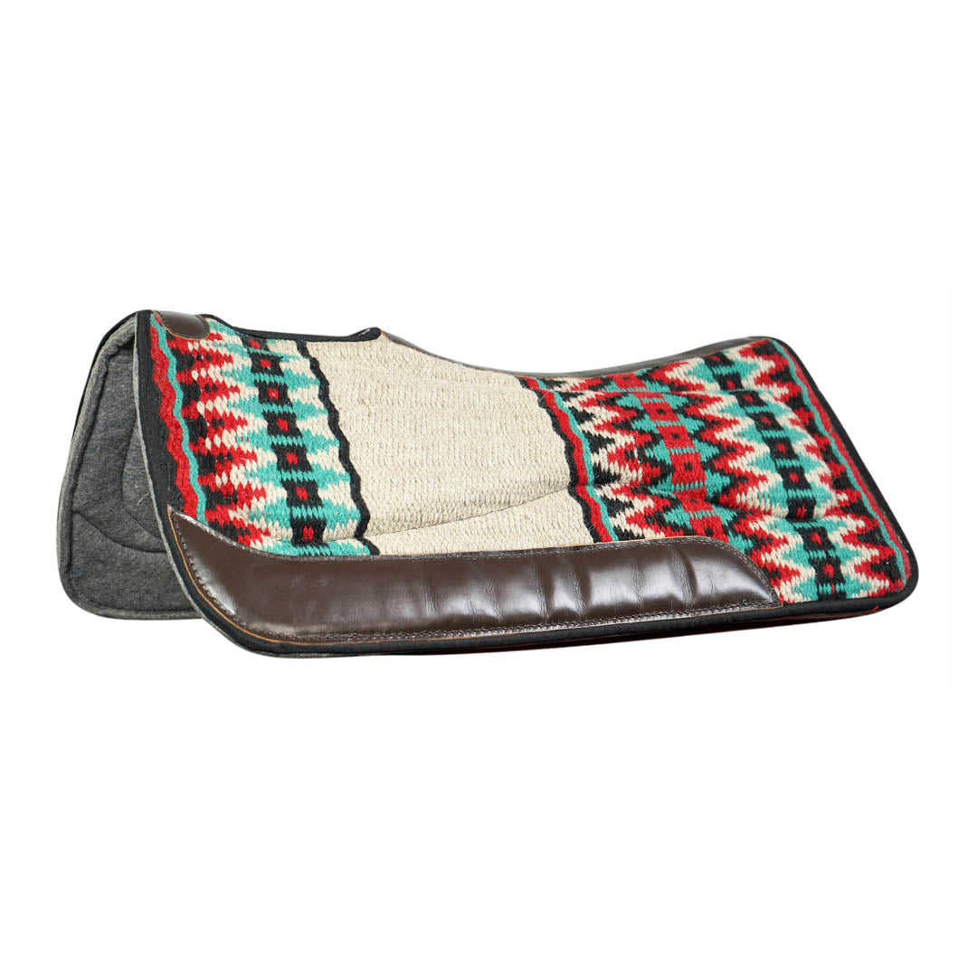 TuffRider Contoured Double Weave Western Saddle Pad - Cream