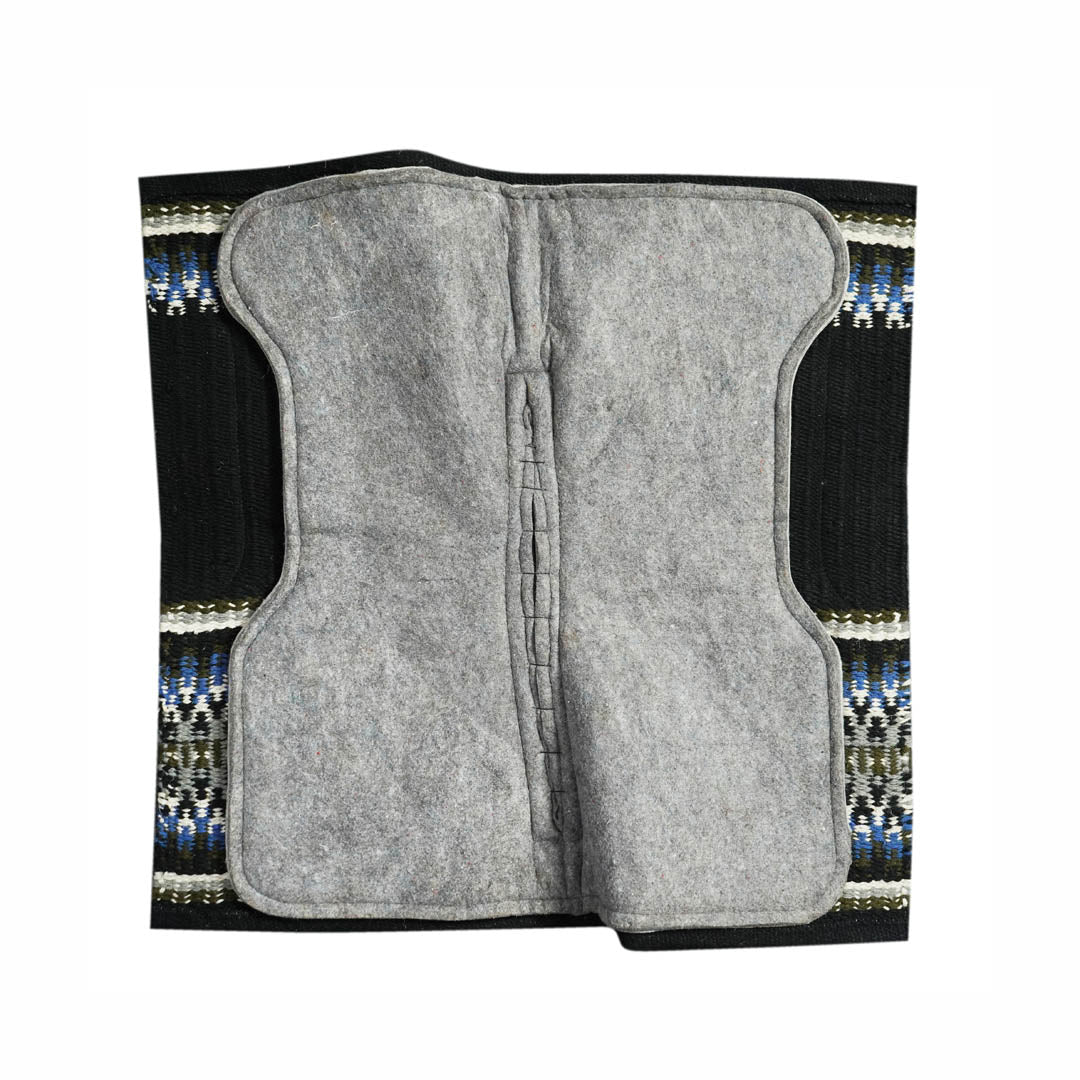 TuffRider Contoured Double Weave Western Saddle Pad - Black