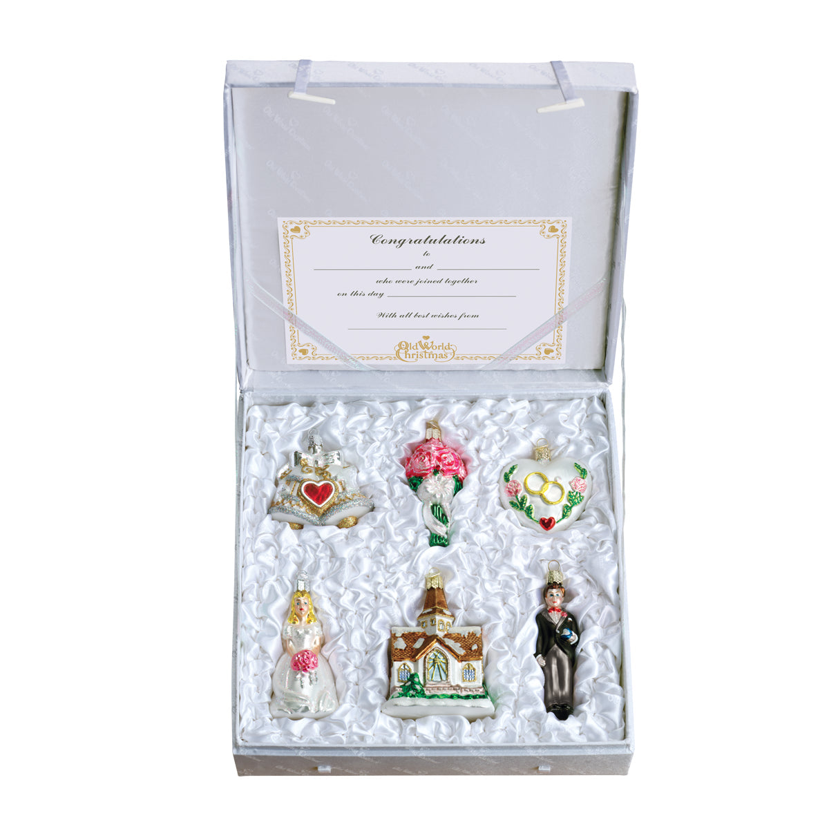 Old World Christmas: Wedding Ornament Collection