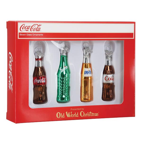 Coca-Cola Mini Beverage Ornament Set
