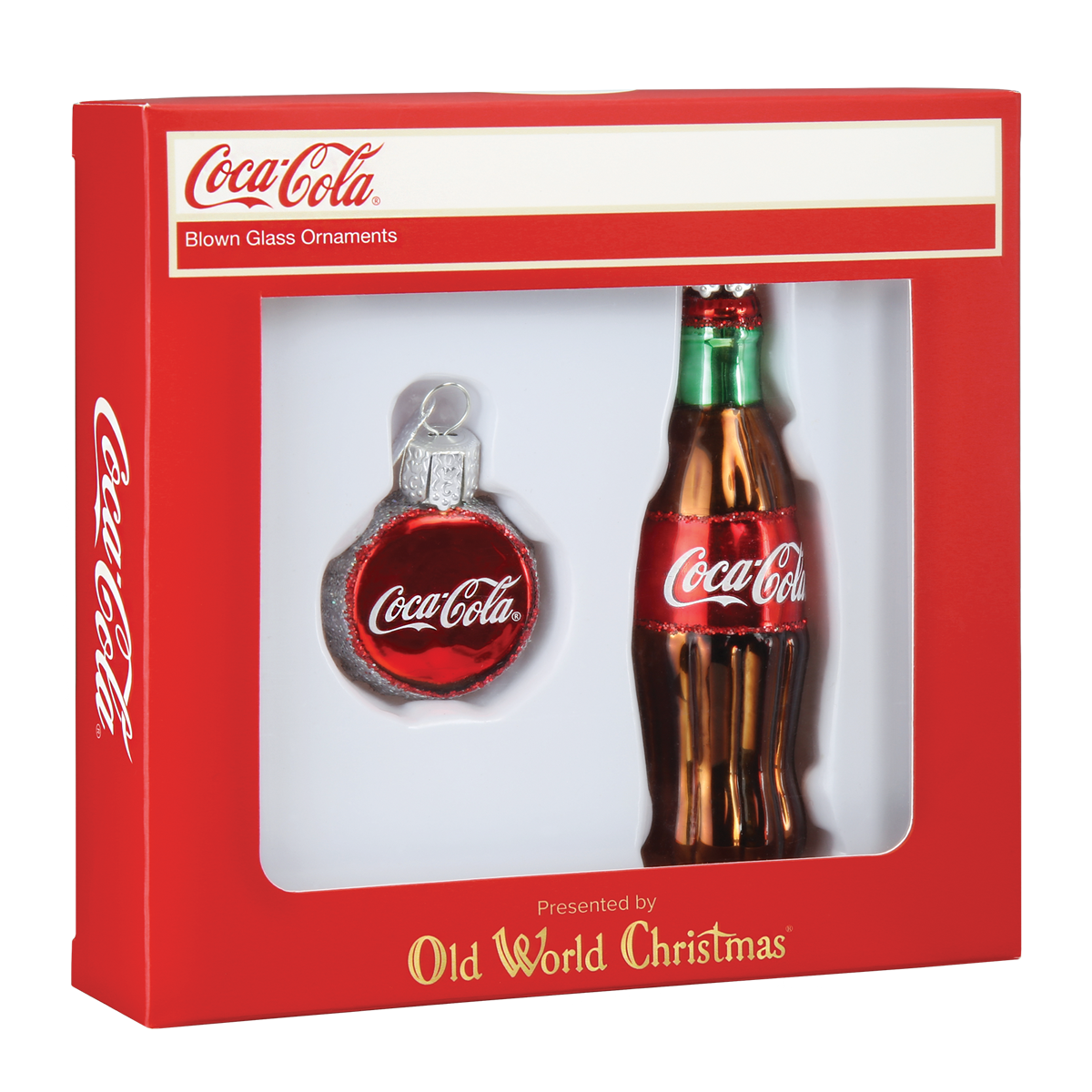 Coca-Cola Bottle Ornament Set