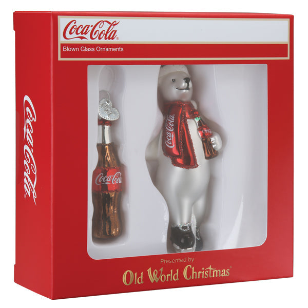 Coca-Cola Polar Bear Ornament Set