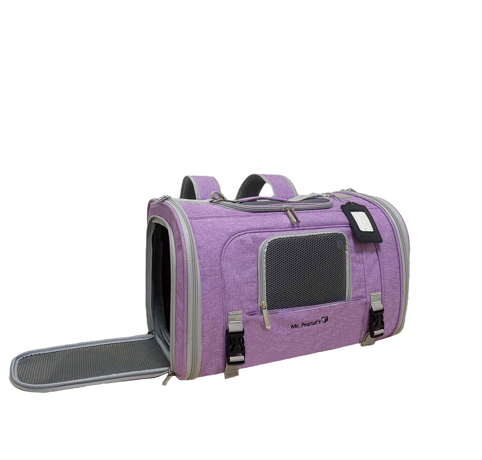 Mr. Peanuts Monterey Series Airline Compliant Horizontal Backpack Pet Carrier | HT Animal Supply