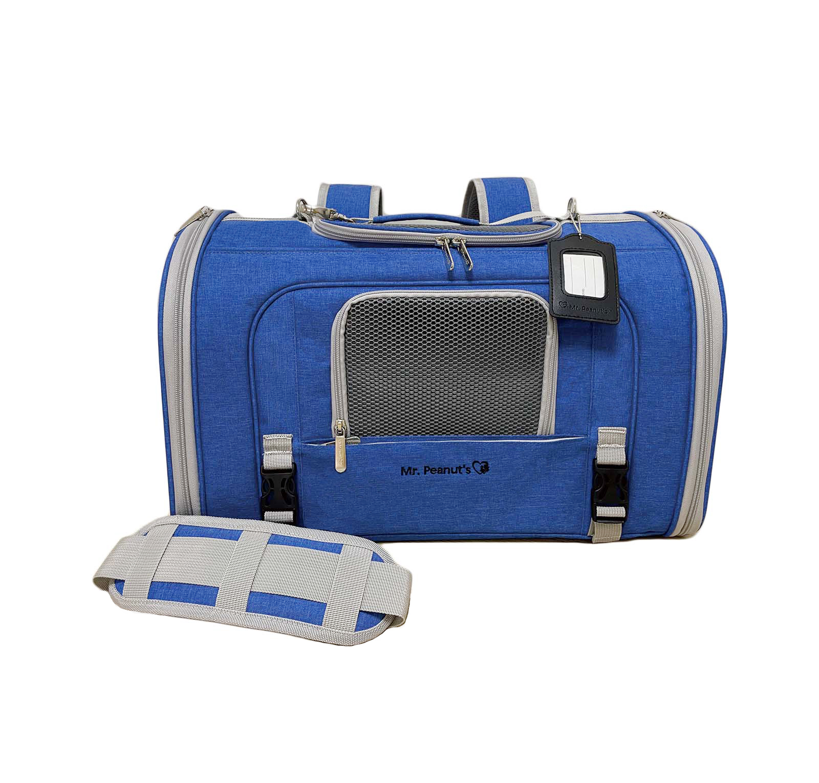 Mr. Peanuts Monterey Series Airline Compliant Horizontal Backpack Pet Carrier