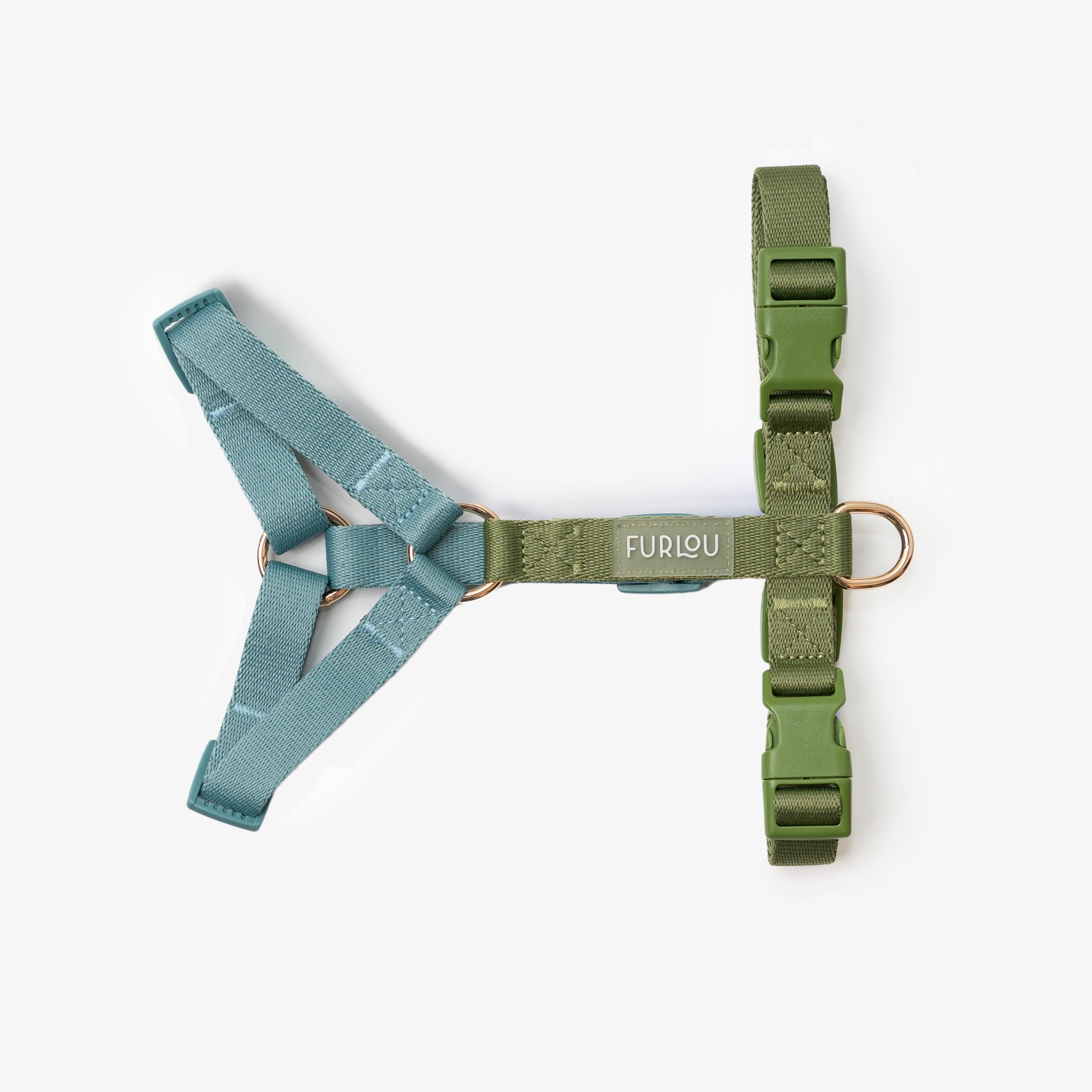 Blue and Green - Dog Harness