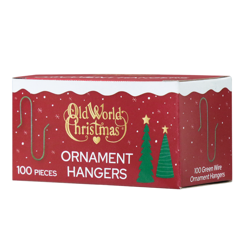 100 Green Ornament Hangers