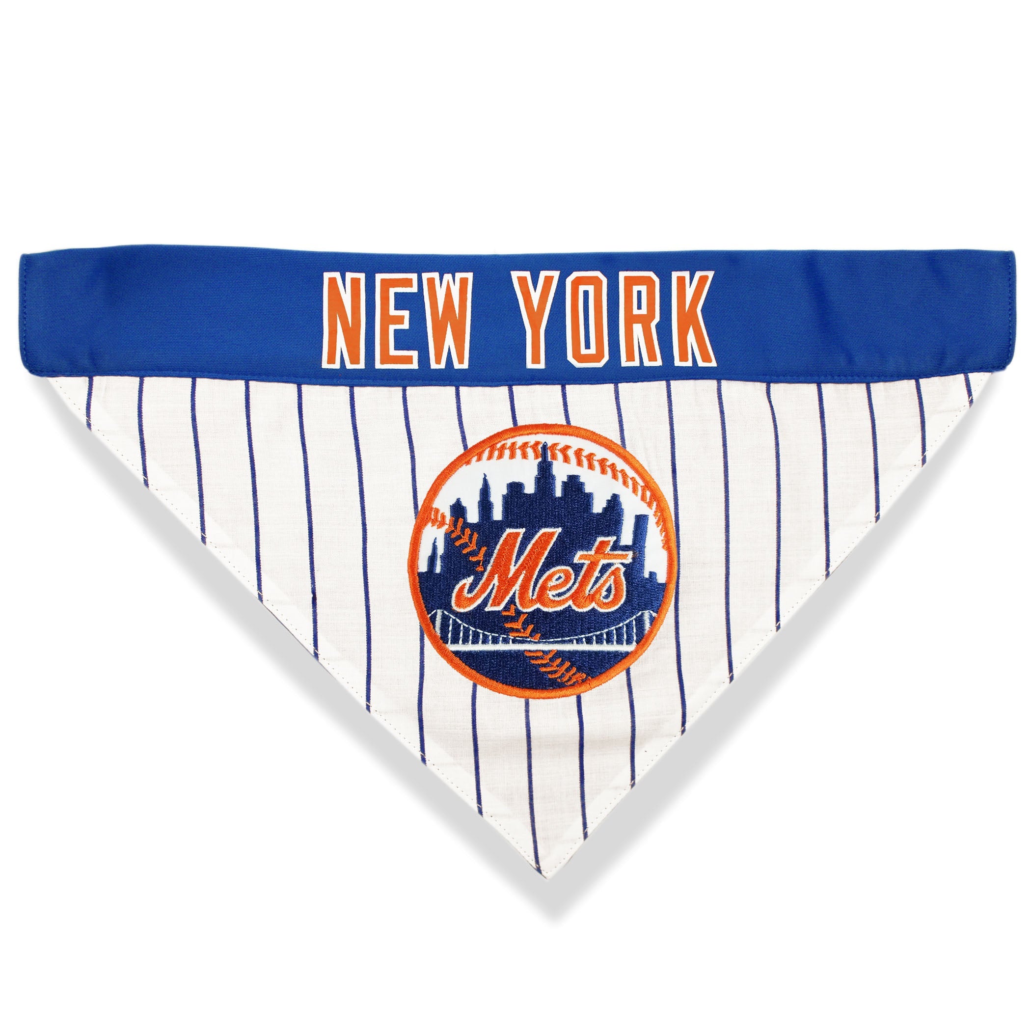 New York Mets REVERSIBLE Dog Bandana - HT Animal Supply