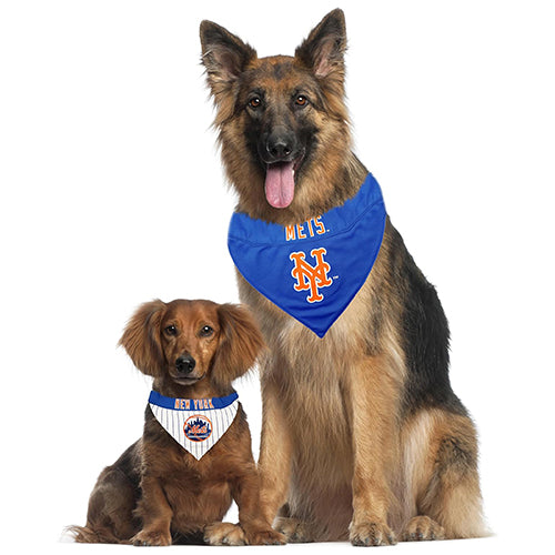 New York Mets REVERSIBLE Dog Bandana - HT Animal Supply