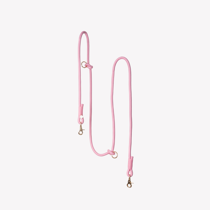 Pink - Hands Free Braided Leash - Because youve got enough to carry. Fast shipping from HT Animal Supply.