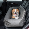 PupProtector Faux Leather Memory Foam Dog Car Bed Slate Gray