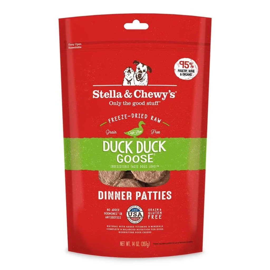 Stella & Chewys Freeze Dried Dinner Patties Duck Dog Food (5.5oz)