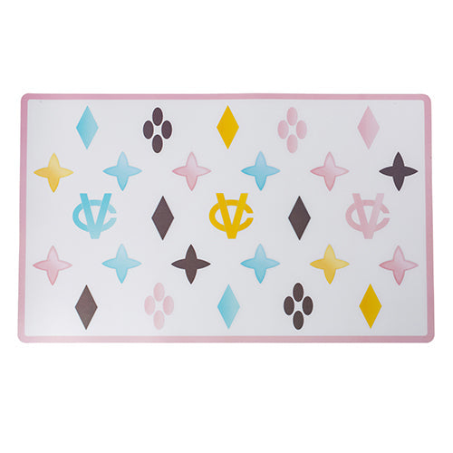 White Chewy Vuiton Placemat by Haute Diggity Dog