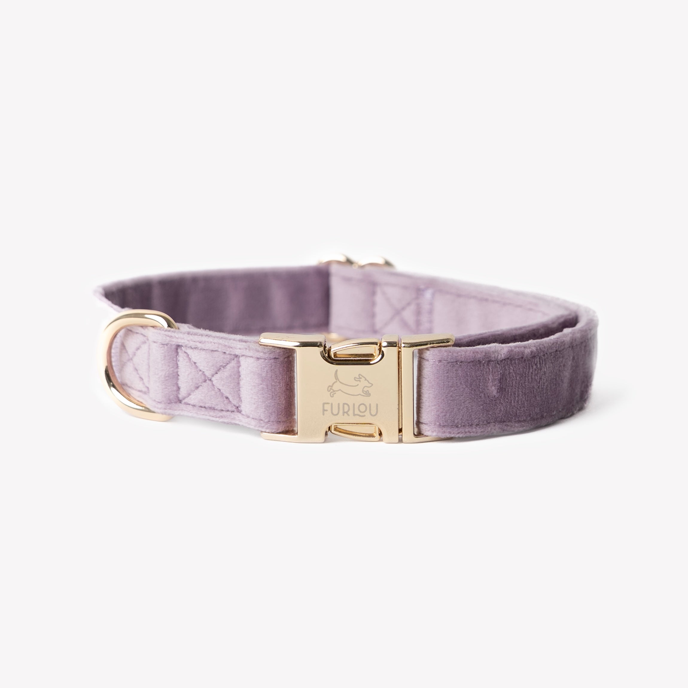 Lilac - Velvet Dog Collar - Elegant, soft, and lowkey fabulous. Fast shipping from HT Animal Supply.