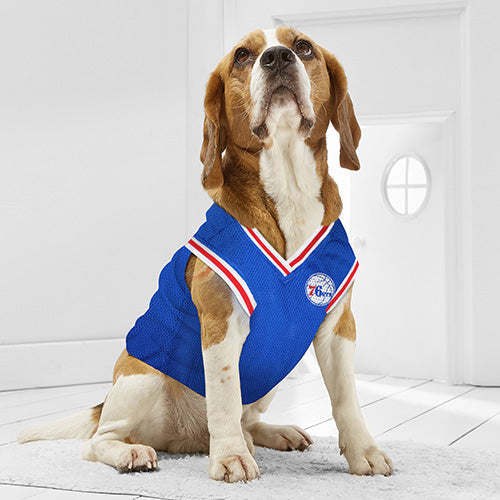 Philadelphia 76ers Mesh Basketball Jersey by Pets First - HT Animal Supply