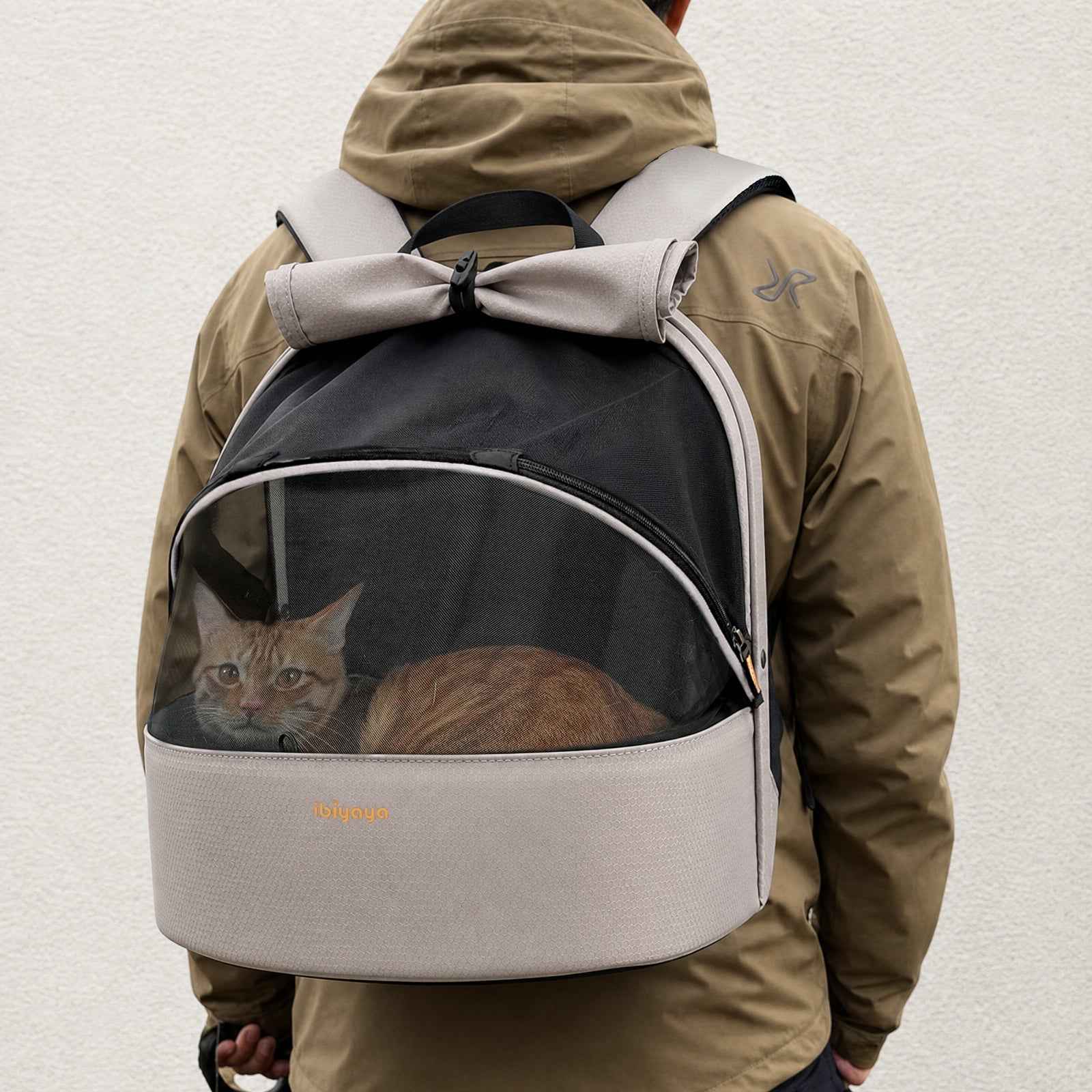 ibiyaya Panorama Zipper-Free Pet Carrier Backpack