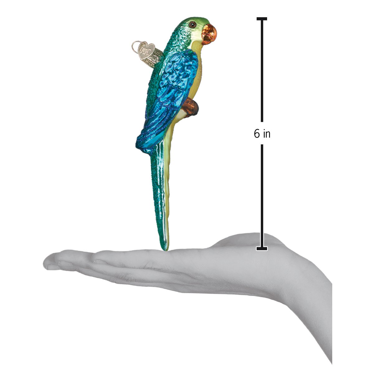 Old World Christmas: Parakeet Christmas Ornament