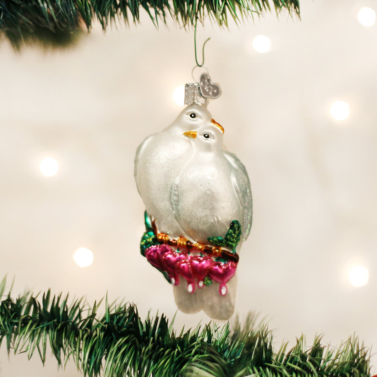 Old World Christmas: Love Birds Christmas Ornament