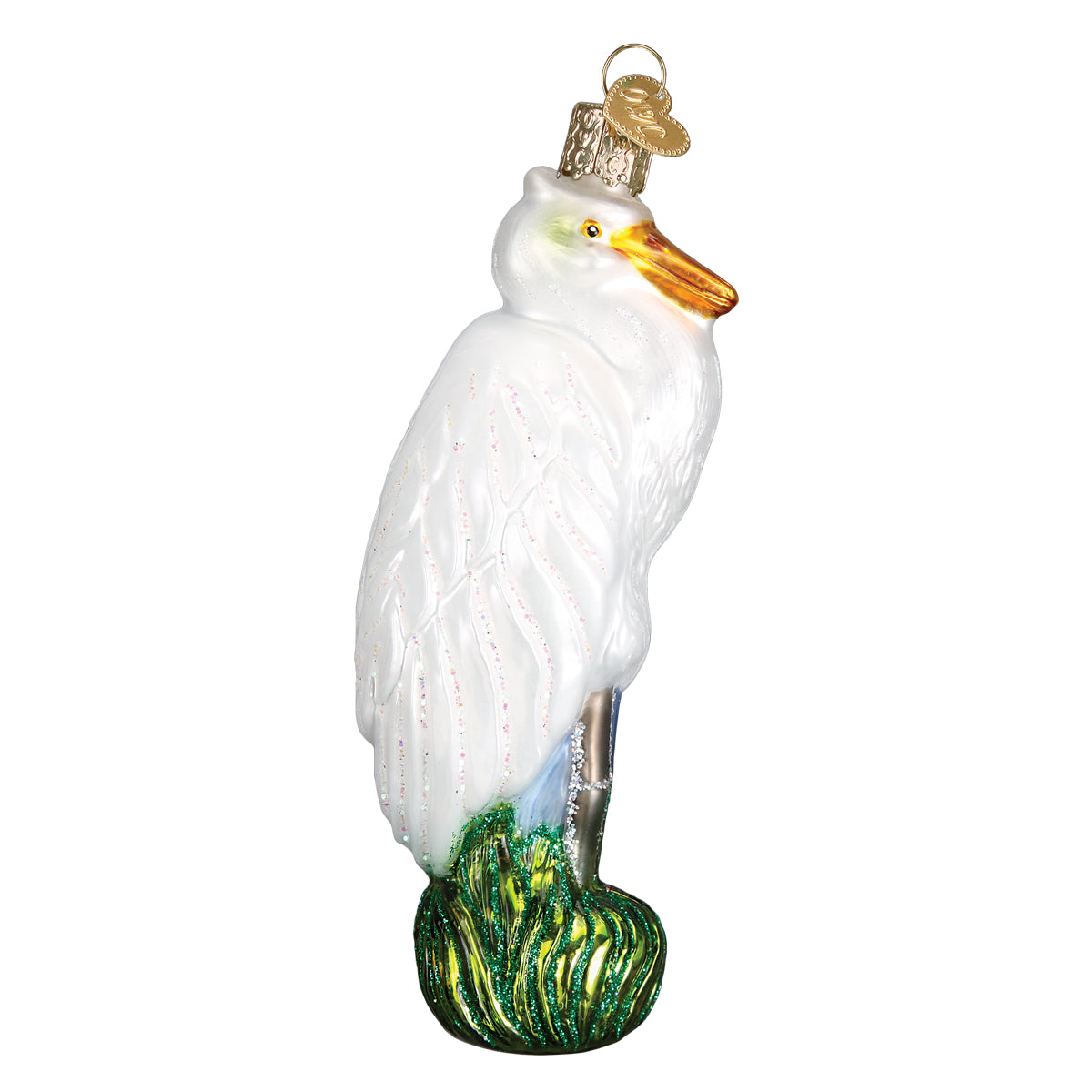 Old World Christmas: Great Egret Christmas Ornament