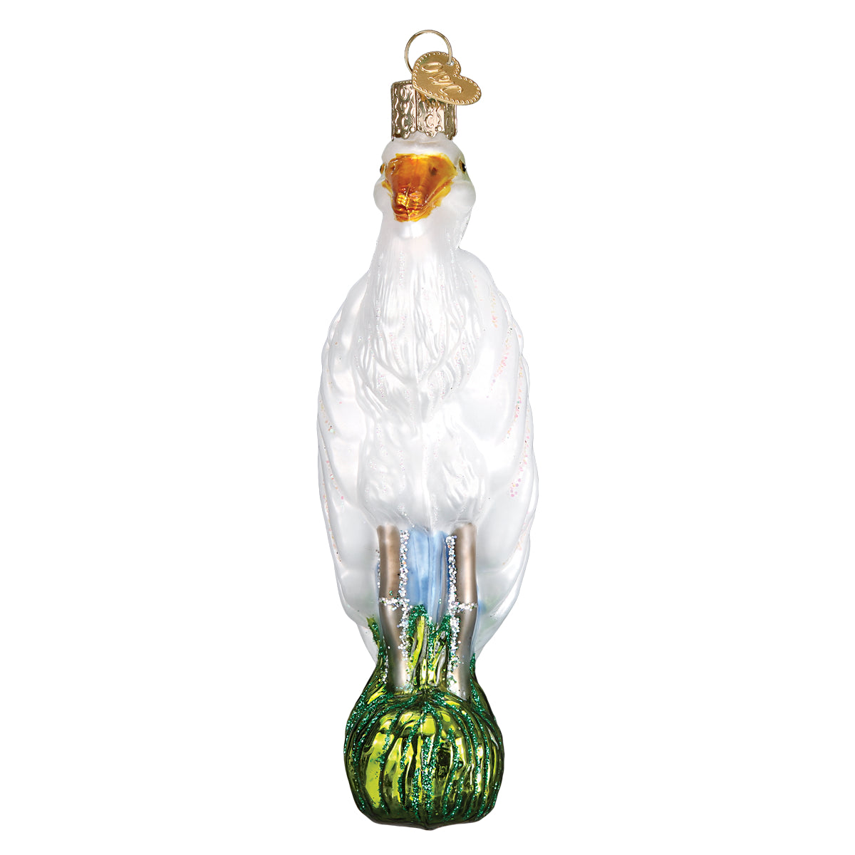Old World Christmas: Great Egret Christmas Ornament