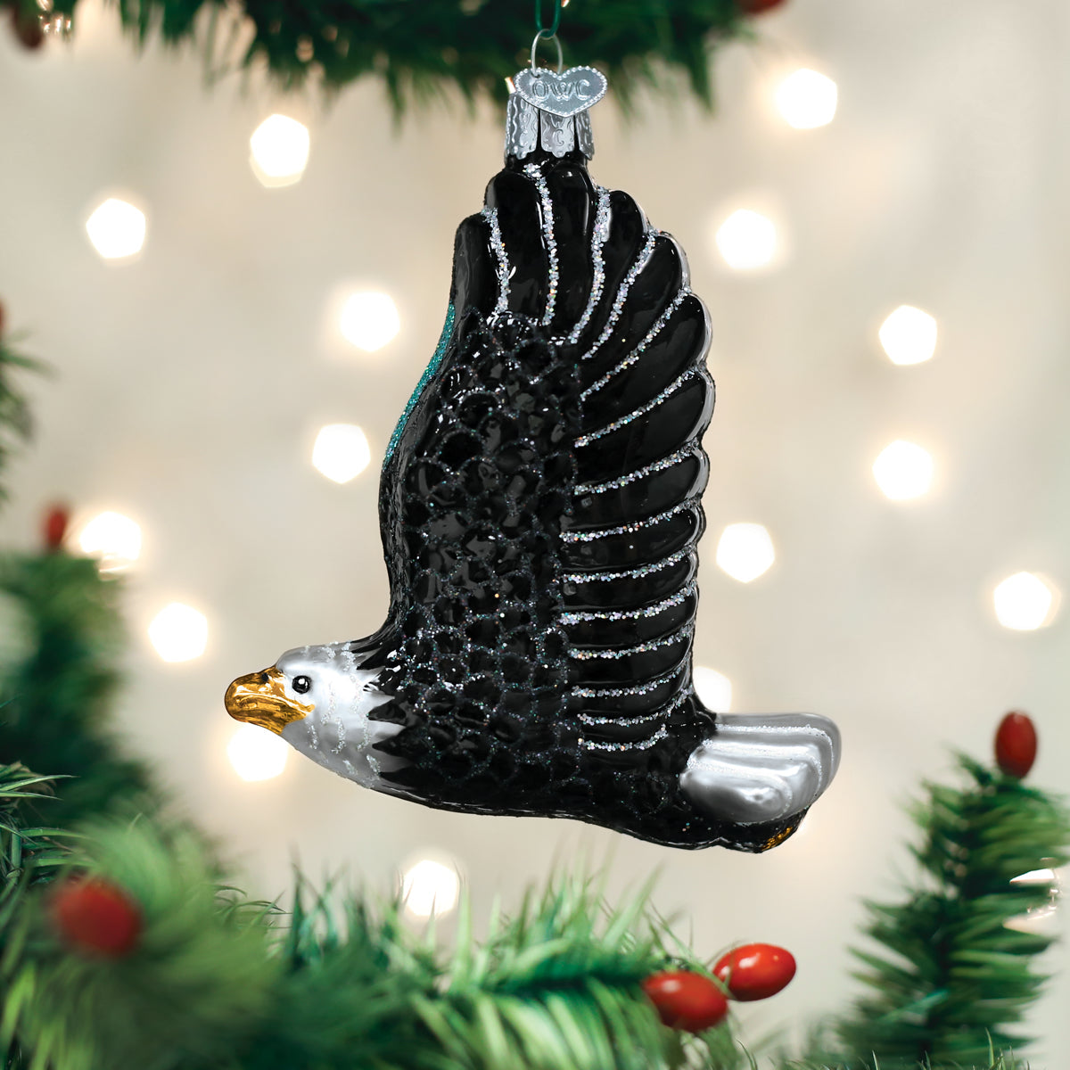 Old World Christmas: Eagle In Flight Christmas Ornament