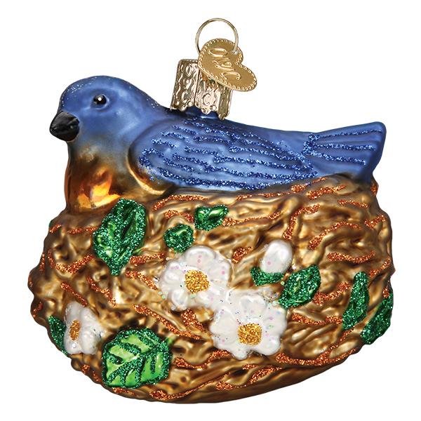 Old World Christmas: Bird In Nest Christmas Ornament