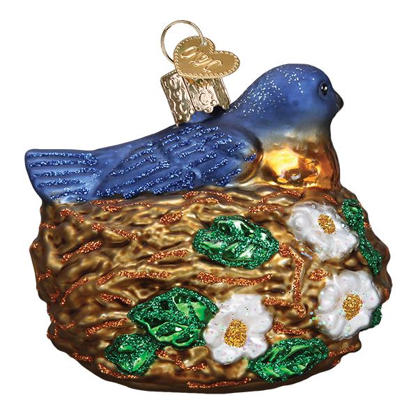 Old World Christmas: Bird In Nest Christmas Ornament