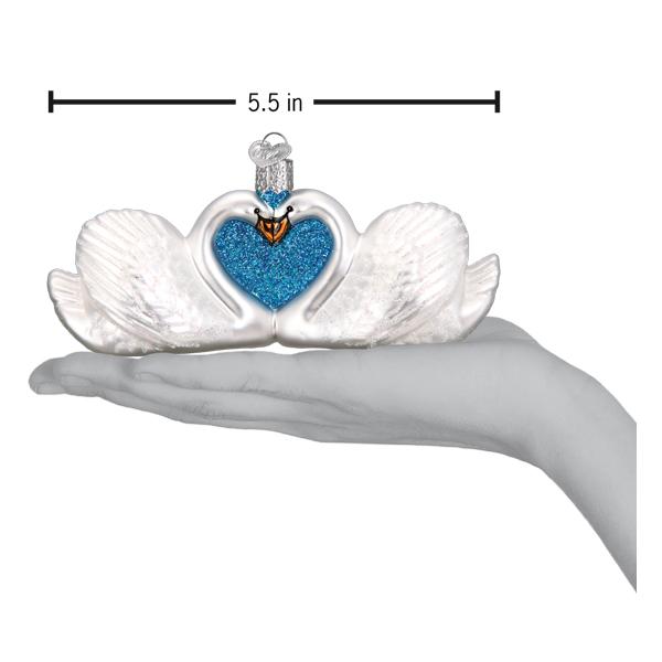 Old World Christmas: Swans In Love Christmas Ornament