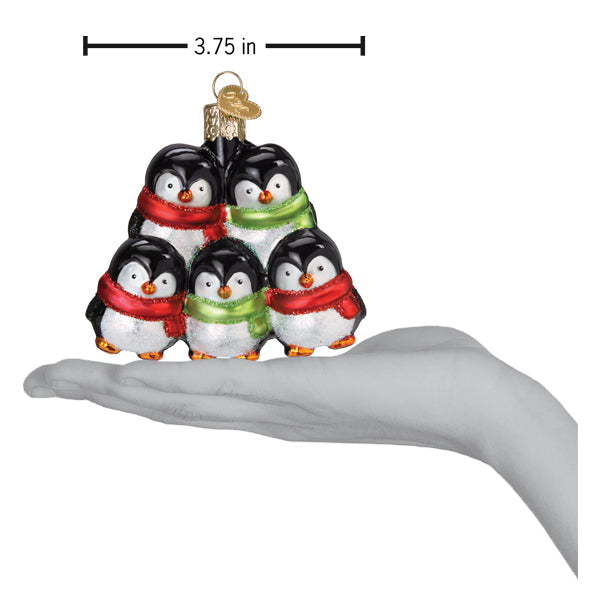 Old World Christmas: Penguin Family Of 5 Christmas Ornament