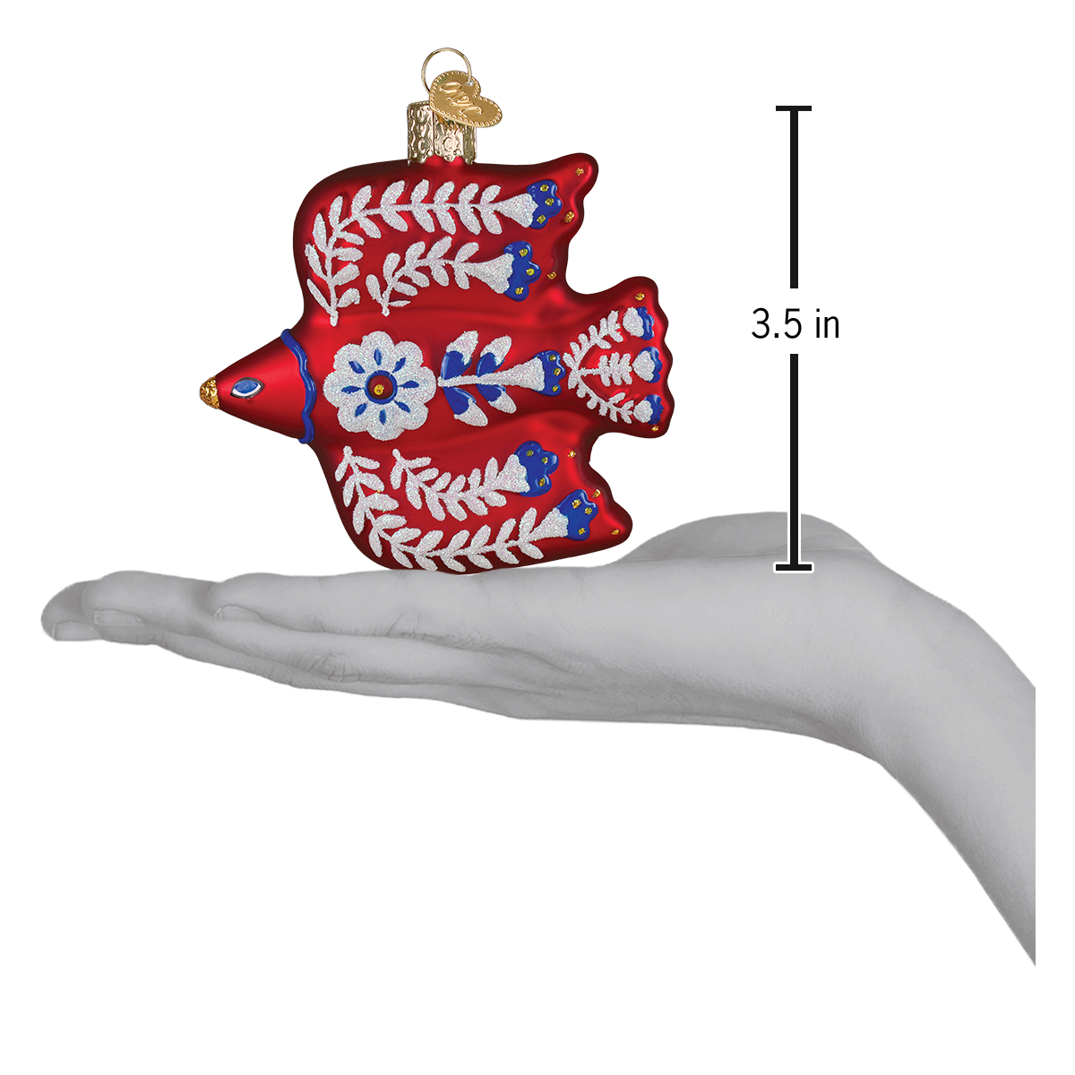 Old World Christmas: Folkfeather Thrush Christmas Ornament