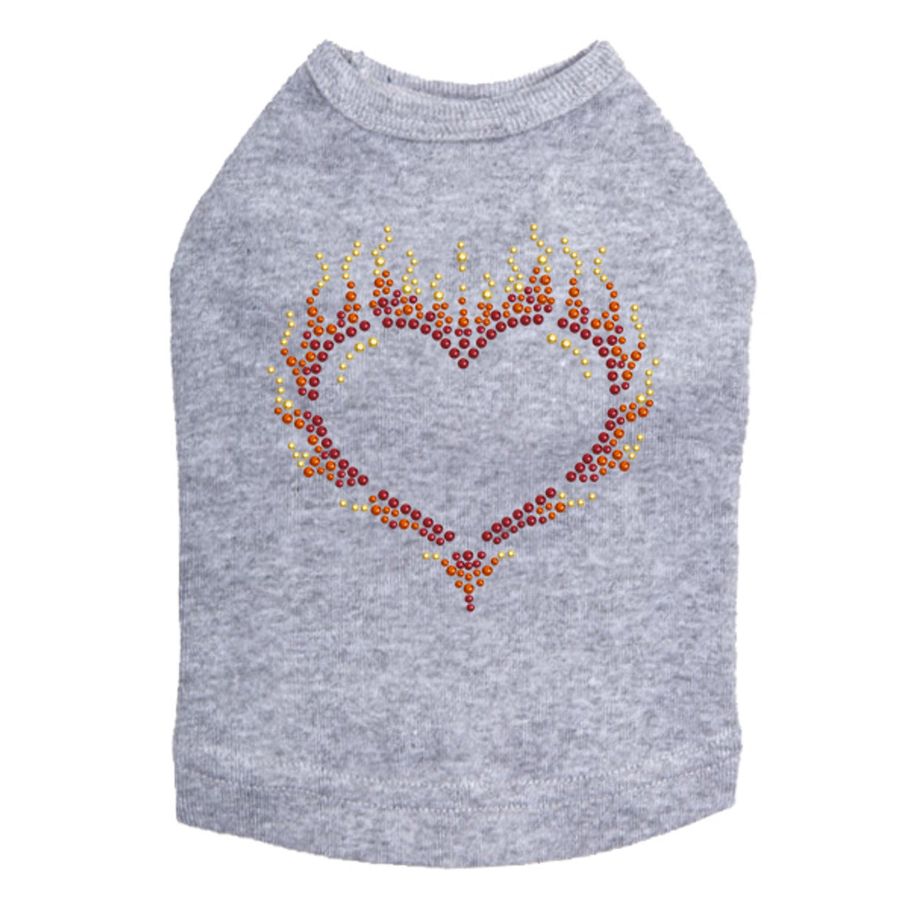 Flame Heart - Dog Tank