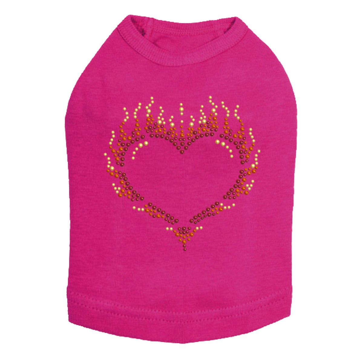 Flame Heart - Dog Tank