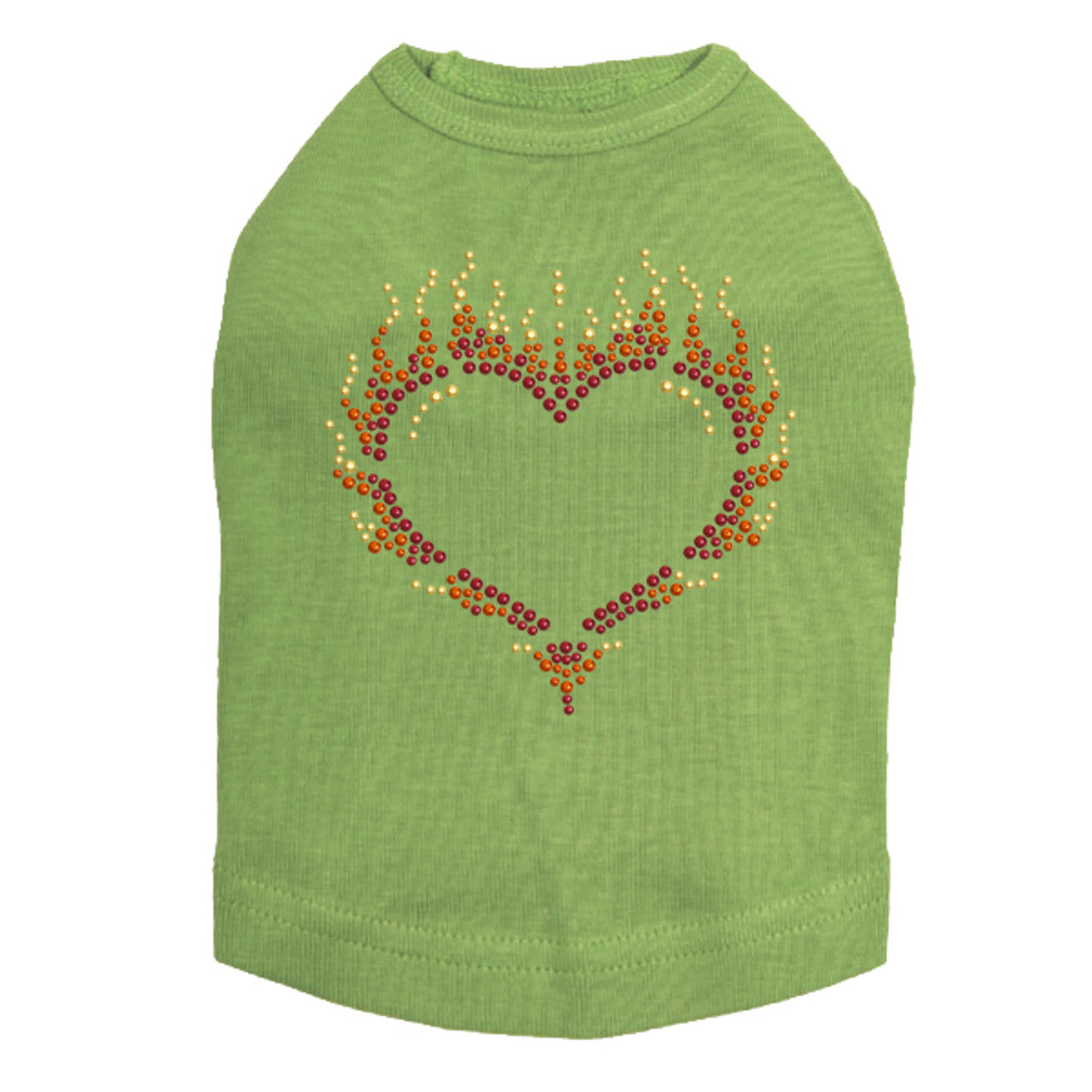 Flame Heart - Dog Tank