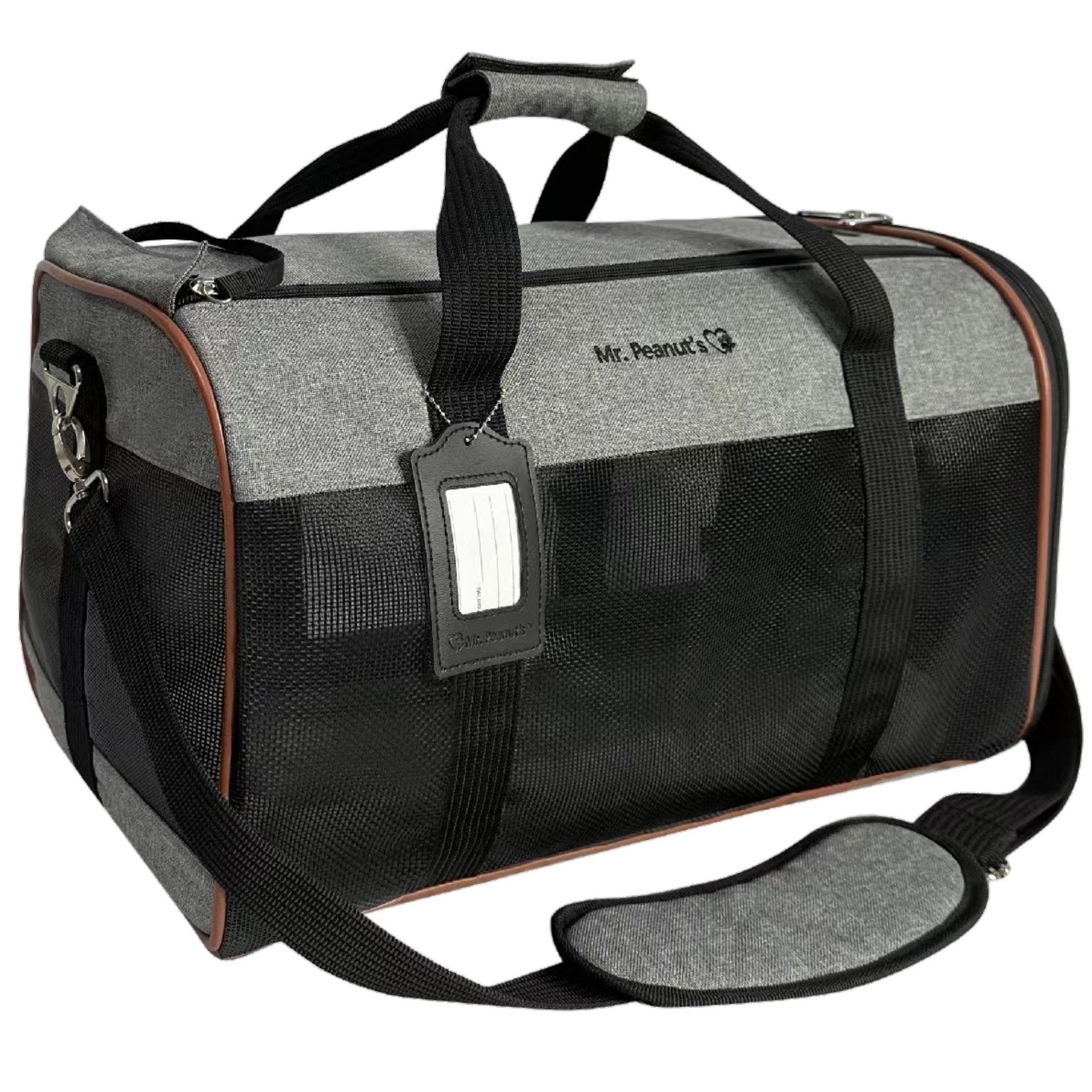 Mr. Peanuts Rhodium Series Mini Size Soft Sided Pet Carrier - Note Sizing in Description