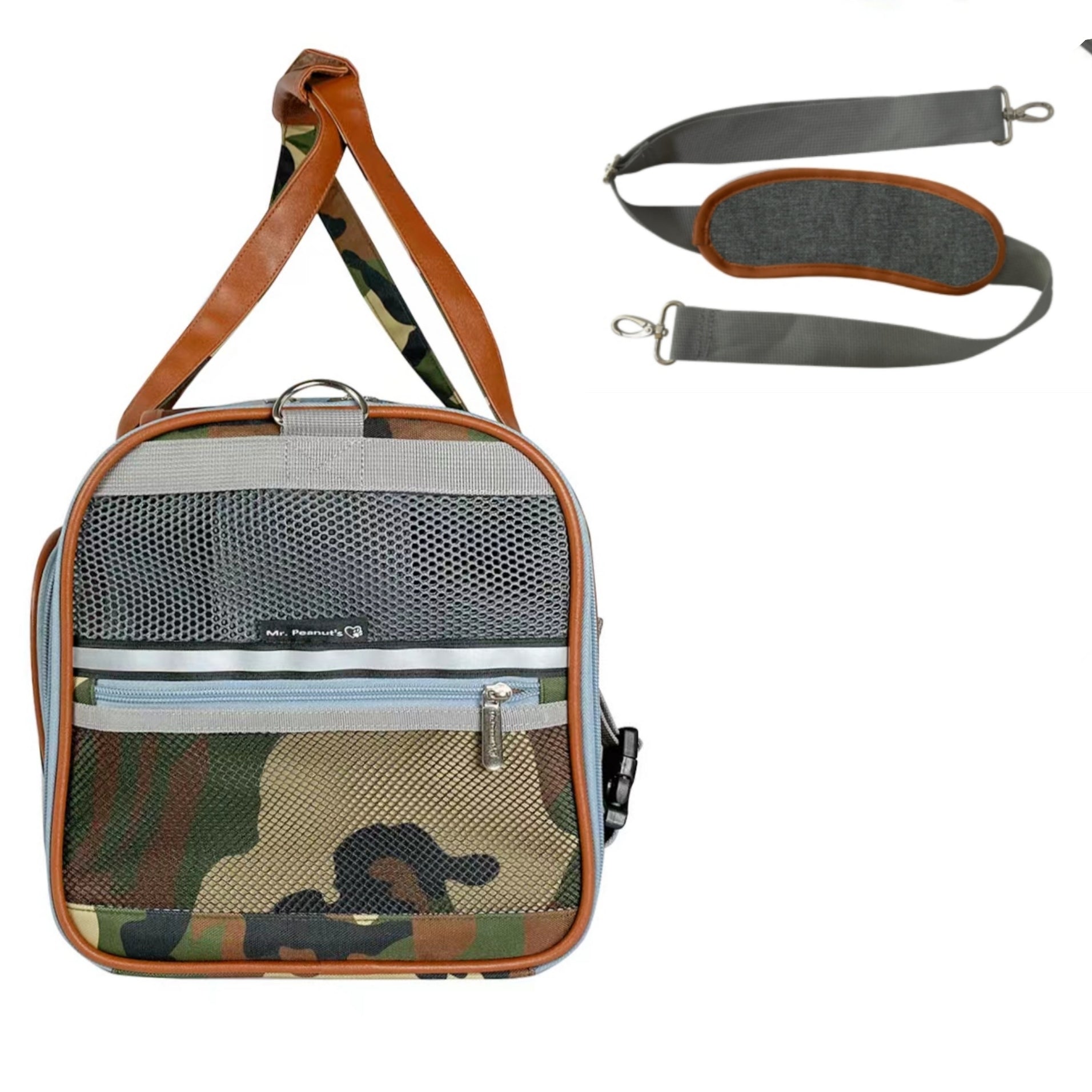 Mr. Peanuts Gold Series Standard Size Airline Compliant Expandable Pet Carrier - Prints Edition | HT Animal Supply