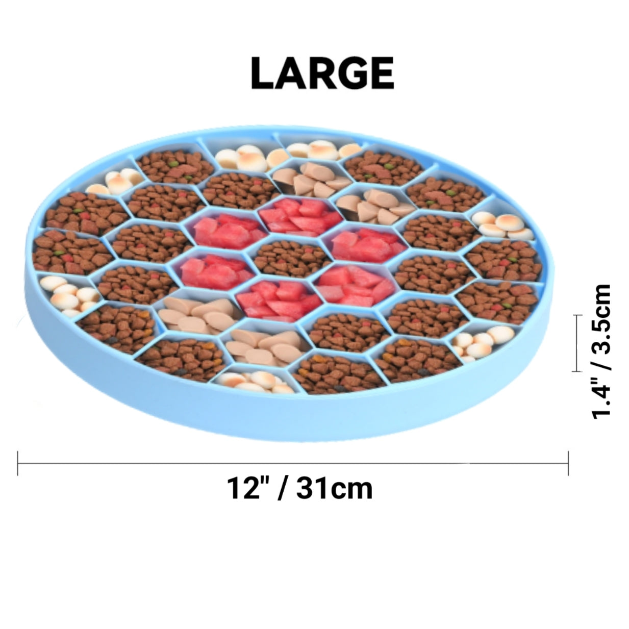 Mr. Peanuts Silicone Slow Feeder Dog Bowl