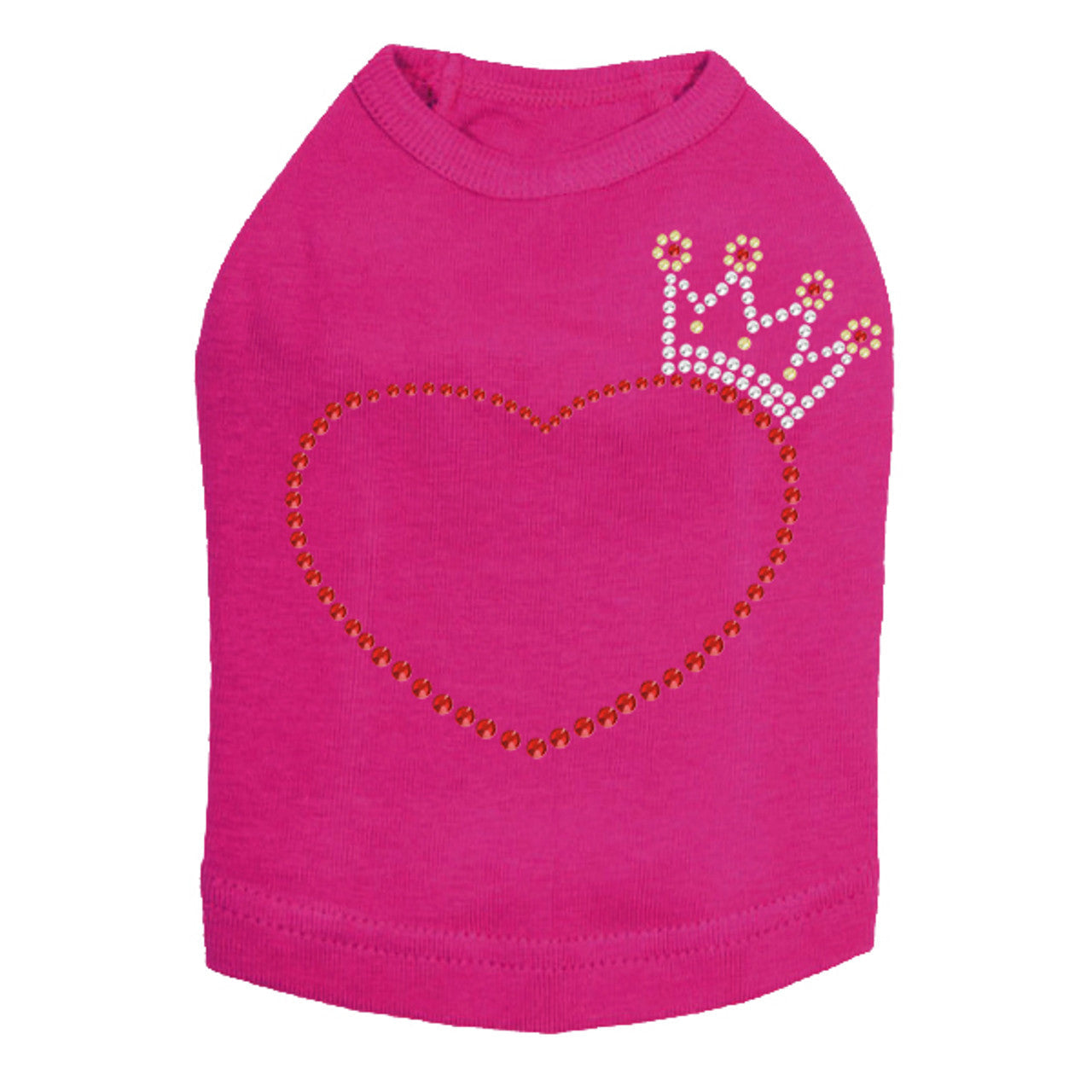 Heart with Crown - Dog Tank