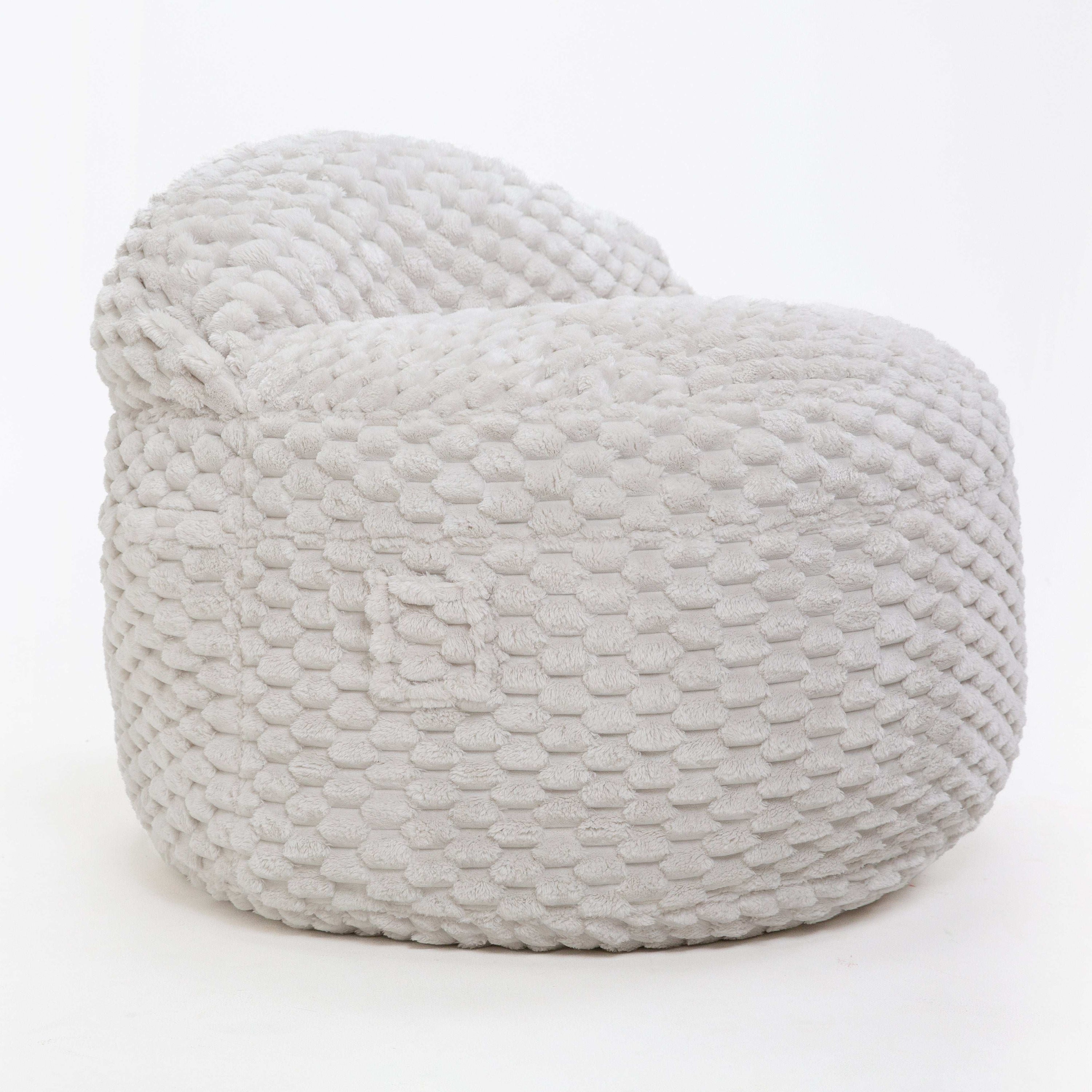 CordaRoy's Queen Cloud Fabric Nest Convertible Bean Bag Chair