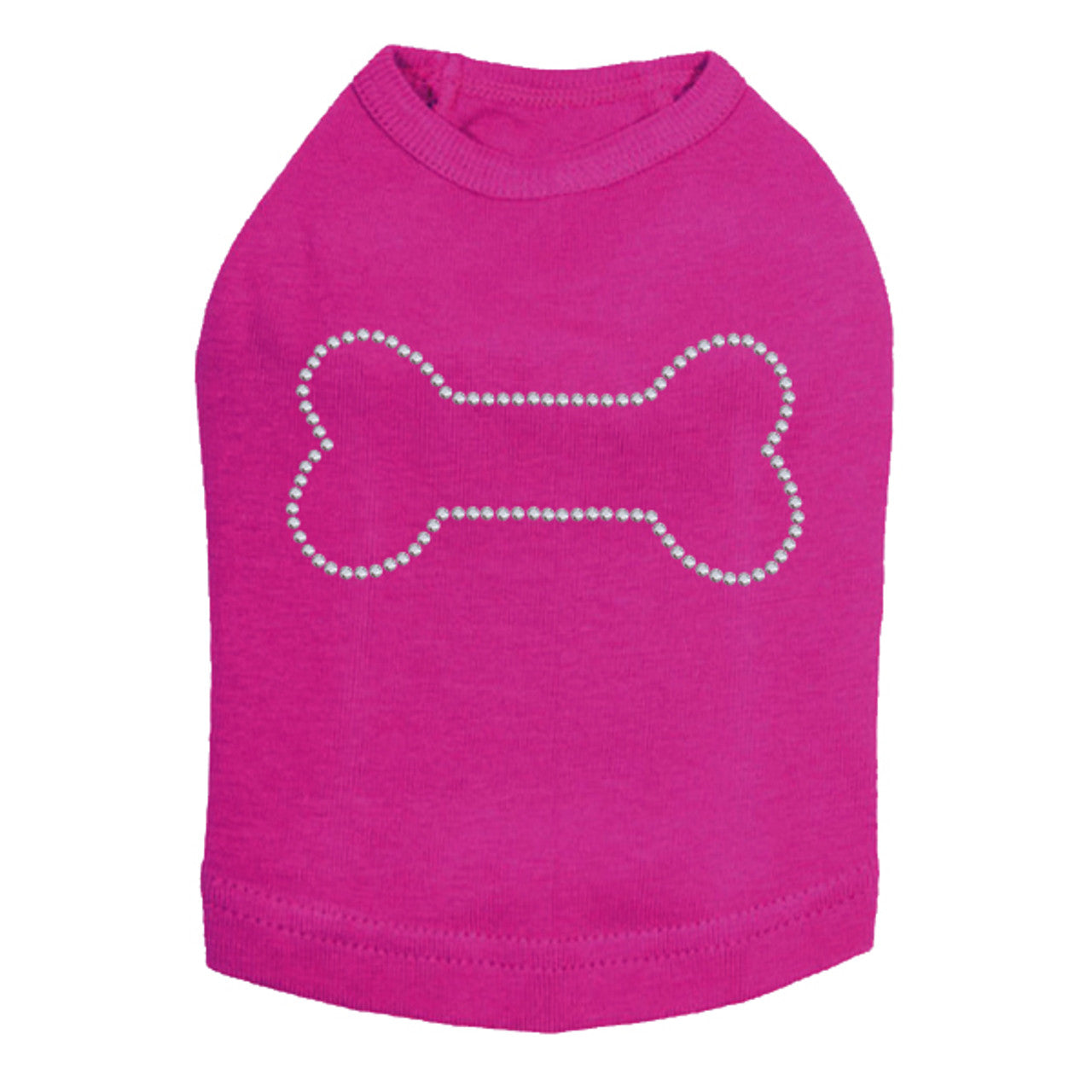Bone - Rhinestuds - Dog Tank