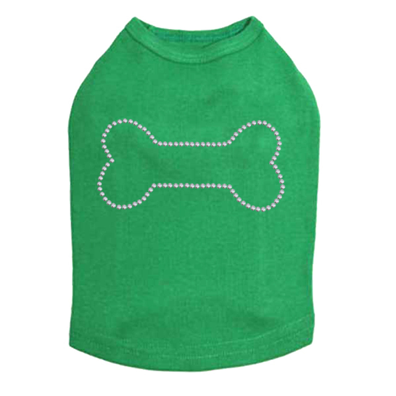 Bone - Rhinestuds - Dog Tank
