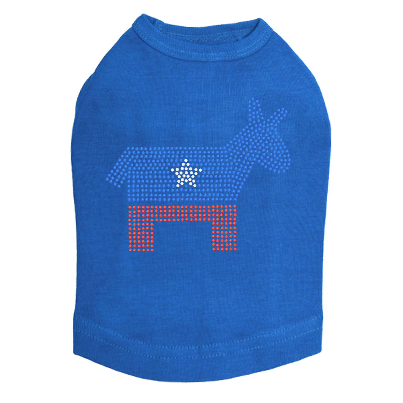 Patriotic Donkey - Dog Tank