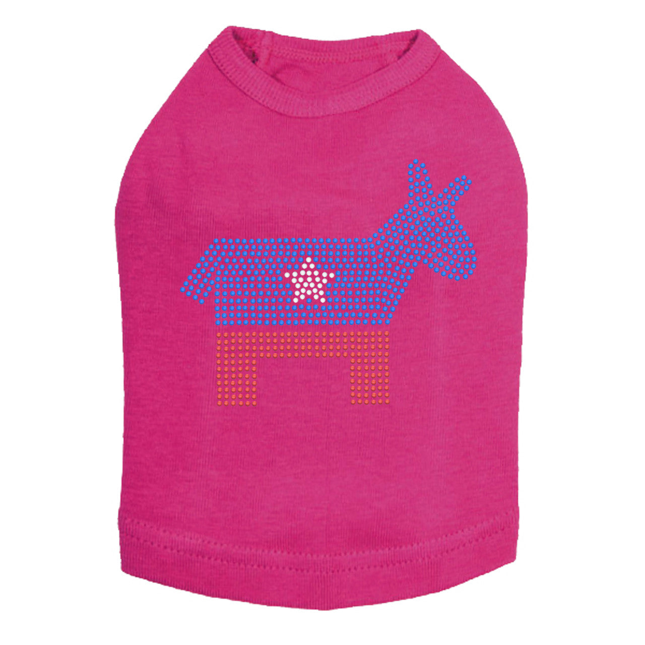 Patriotic Donkey - Dog Tank