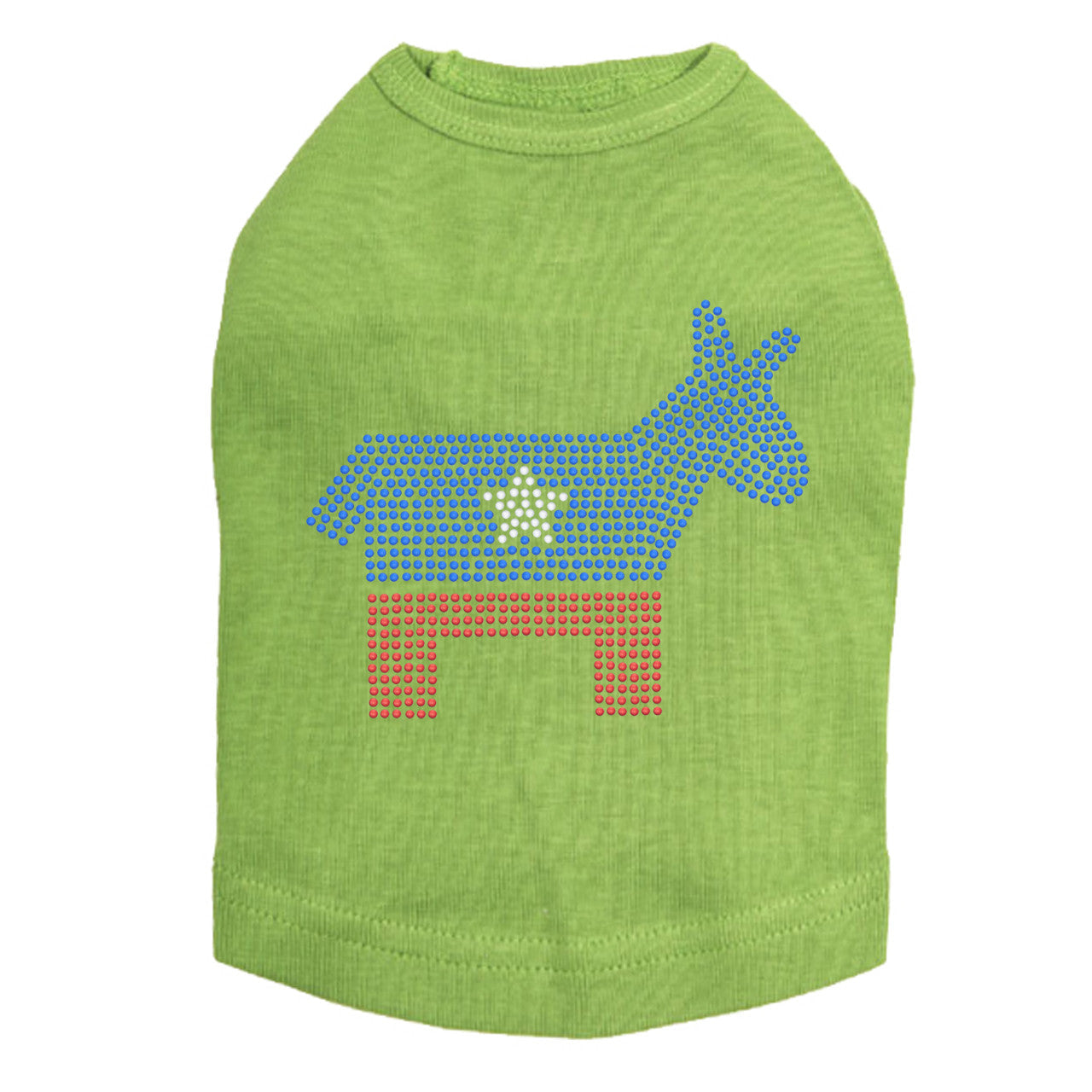 Patriotic Donkey - Dog Tank