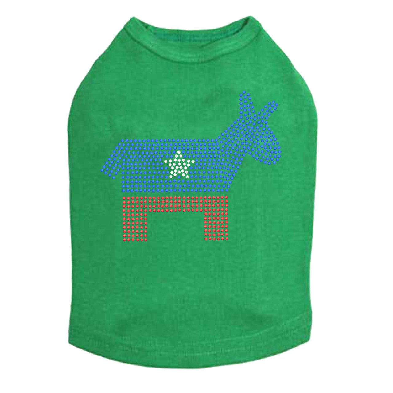Patriotic Donkey - Dog Tank